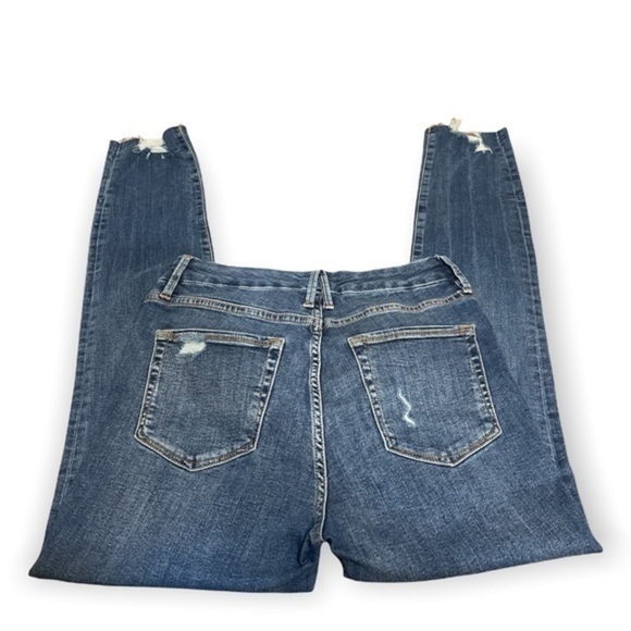 Good American women’s Good Waist Crop Raw Edge blue Jeans NWT Sz 8/29 - Picture 8 of 10